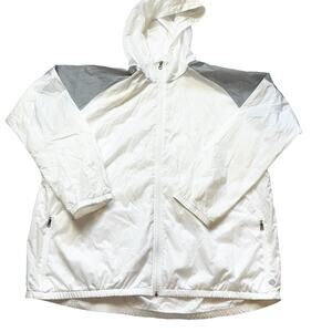 Zelos White Windbreaker Men’s 2XL Lightweight Athletic Athleisure Golf Running